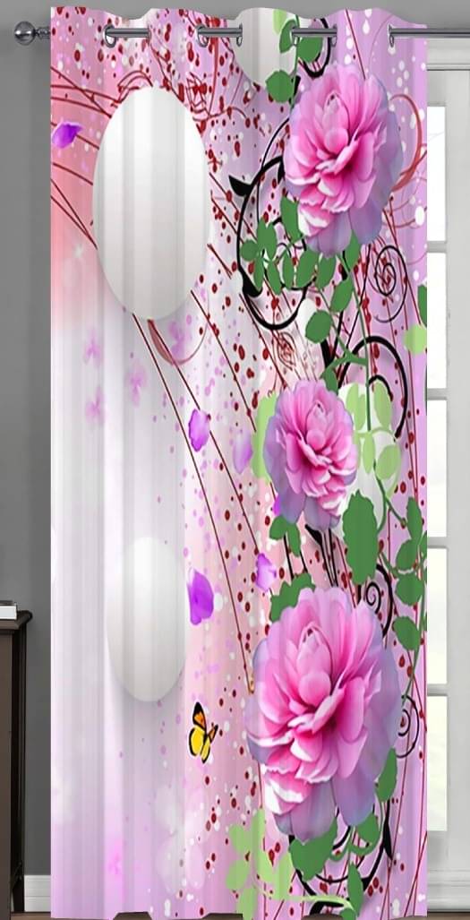 Royal Decor Abstract Room Darkening Eyelet Curtain 5 ft ( Pack of 1 ) - Green Royal Decor Abstract Room Darkening Eyelet Curtain 5 ft ( Pack of 1 ) - Green