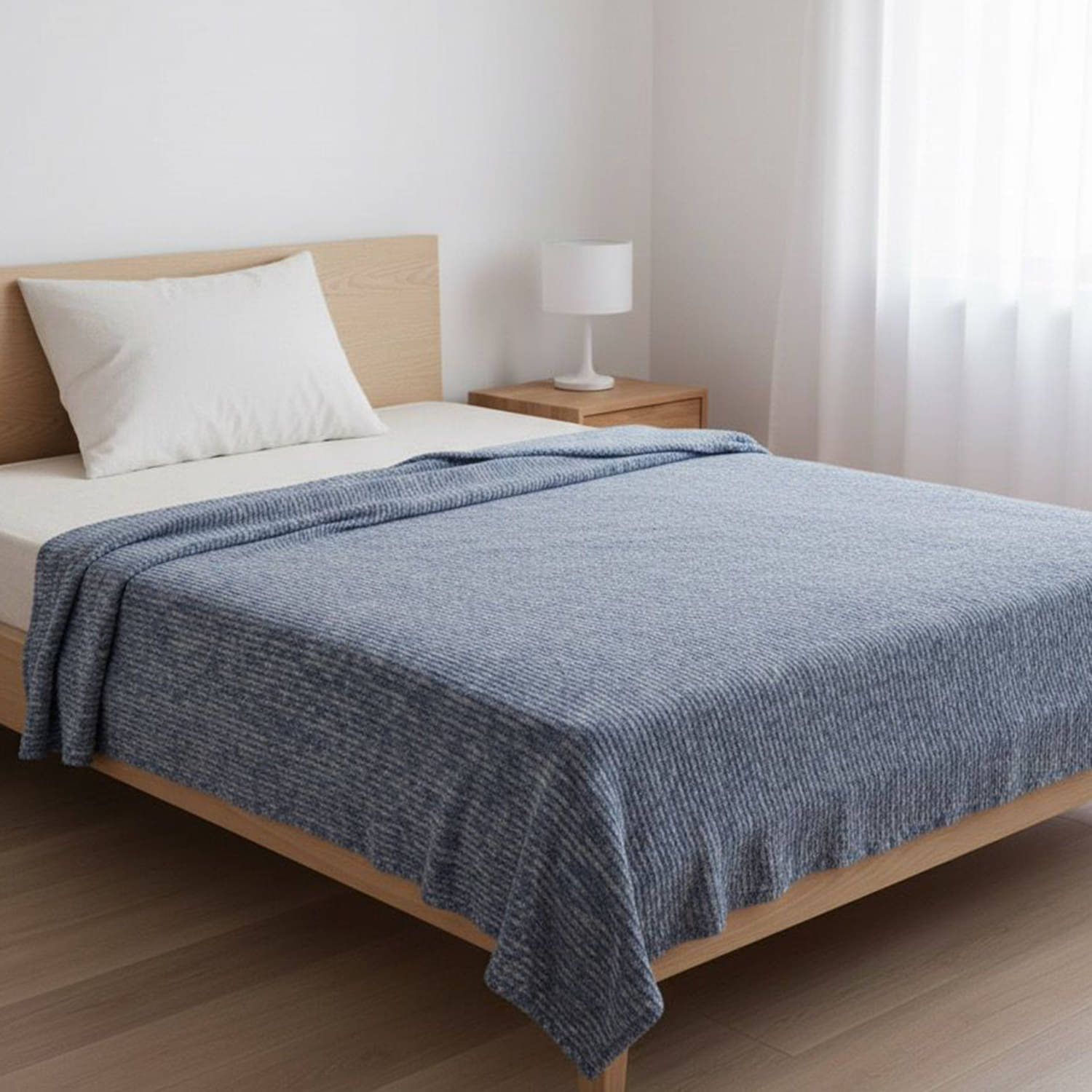 Wholesale india Wool Solid Single Bed Blanket ( 240 cm x 135 cm ) - Blue ( Pack of 1 ) Wholesale india Wool Solid Single Bed Blanket ( 240 cm x 135 cm ) - Blue ( Pack of 1 )
