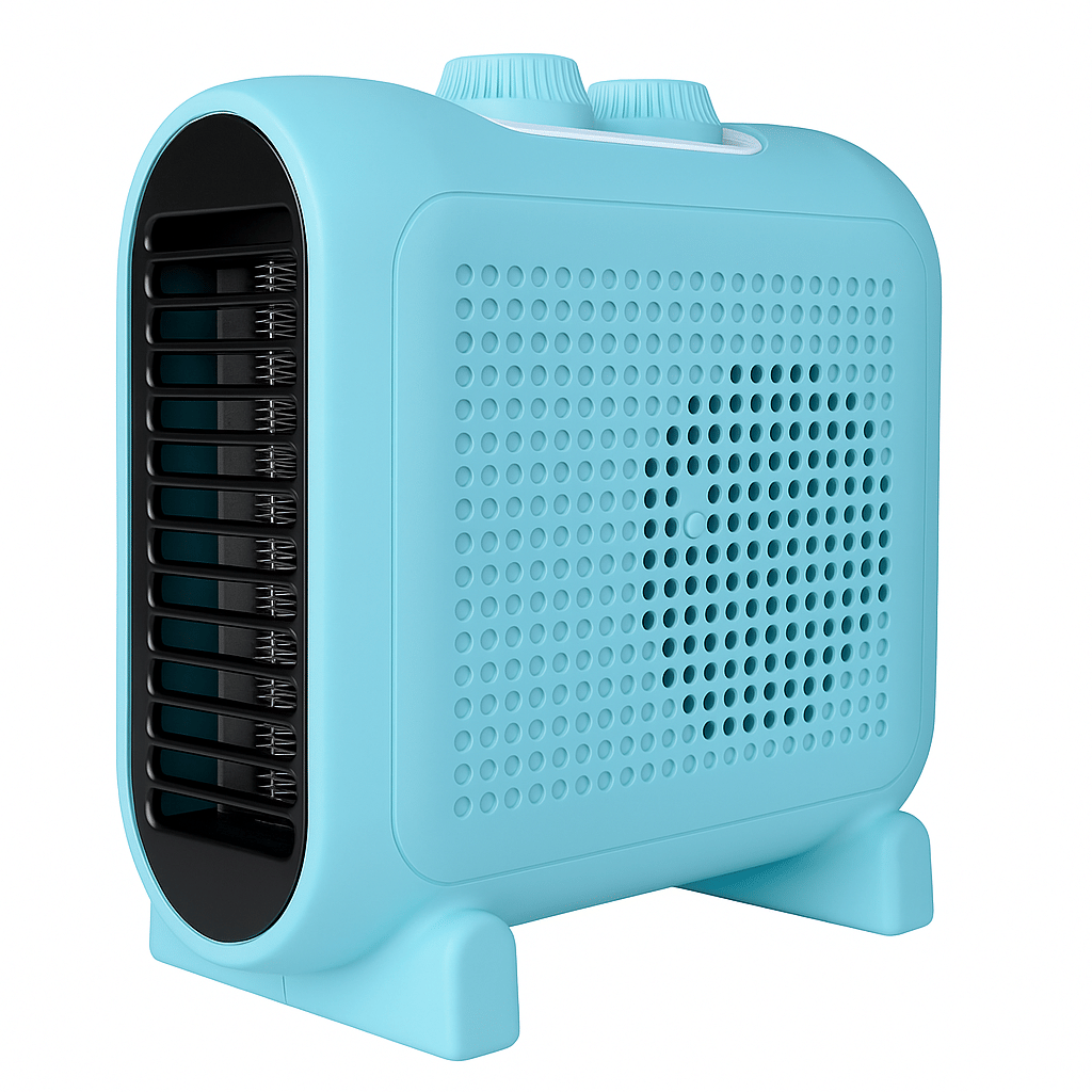     			ZESTRUM Blower Room Heater Blue Fan Heater