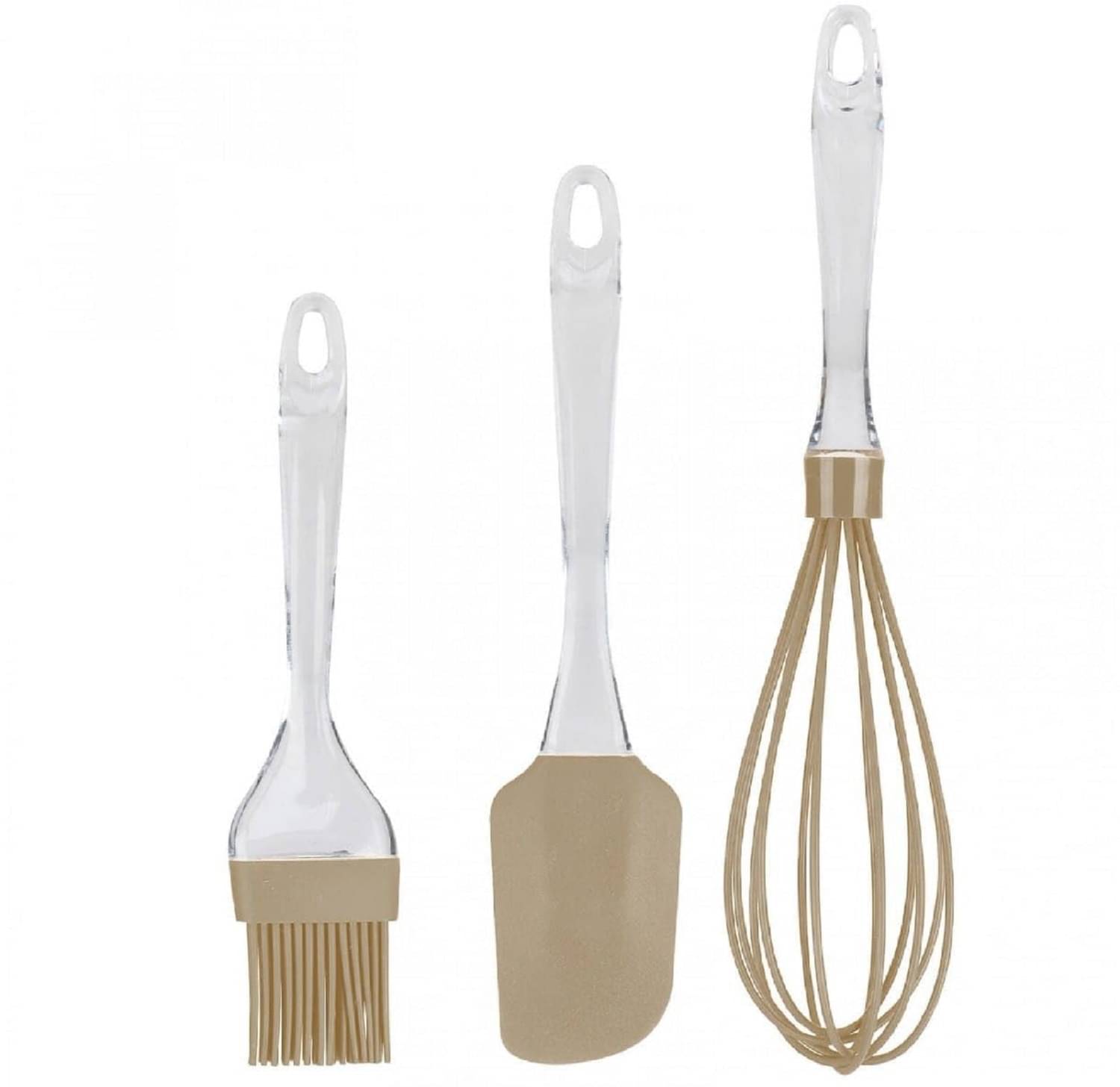 3PCS Set – Whisk, Brush & Spatula | Heat Resistant Baking Tools with Plastic Handle for Cooking & Mixing 3PCS Set – Whisk, Brush & Spatula | Heat Resistant Baking Tools with Plastic Handle for Cooking & Mixing