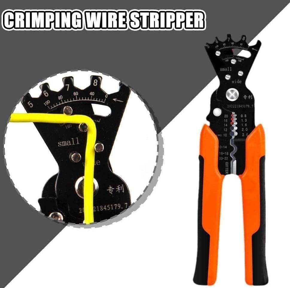     			5 in 1 Wire Stripping Pliers Multifunctional Cable Stripper Cutter Crimper Wrench Tool - Automatic Wire Stripper, Wire Winding, Crimping, Cutting for Electricians, Technicians &
