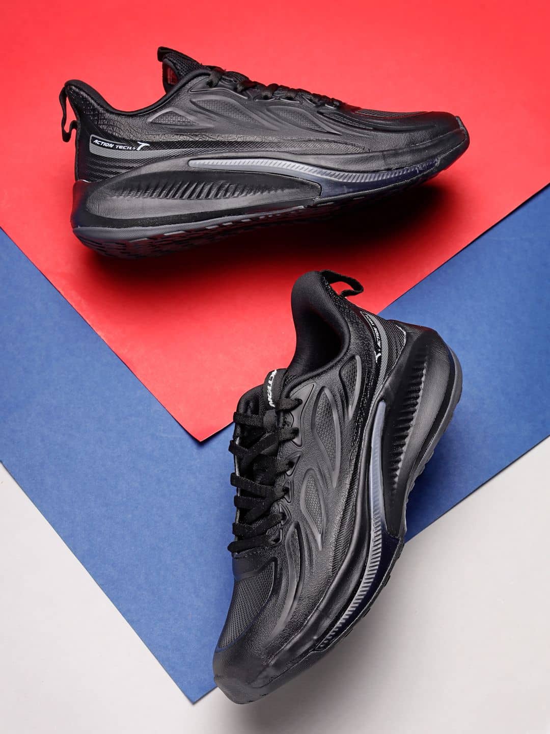 Action TURBO-2101 Black Men's Sports Running Shoes - Sports Shoes | Buy online on ZillyBuy