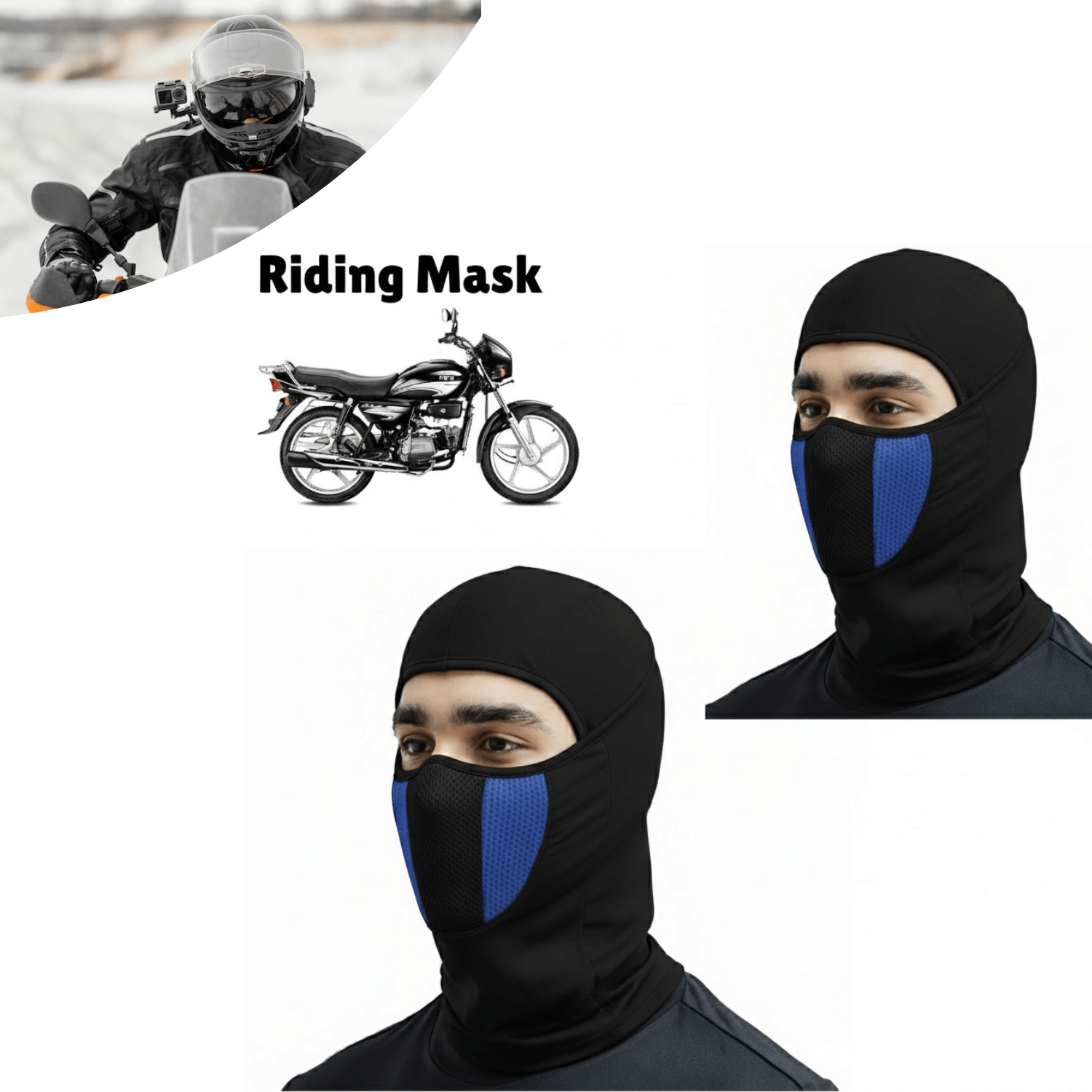 Aksmit Full Cover Face Mask Cotton Fabric Bike Riding Washable Dust Protection Balaclava For Men Women Neck Gaiter Helmet Liner Pack of 2 Aksmit Full Cover Face Mask Cotton Fabric Bike Riding Washable Dust Protection Balaclava For Men Women Neck Gaiter Helmet Liner Pack of 2