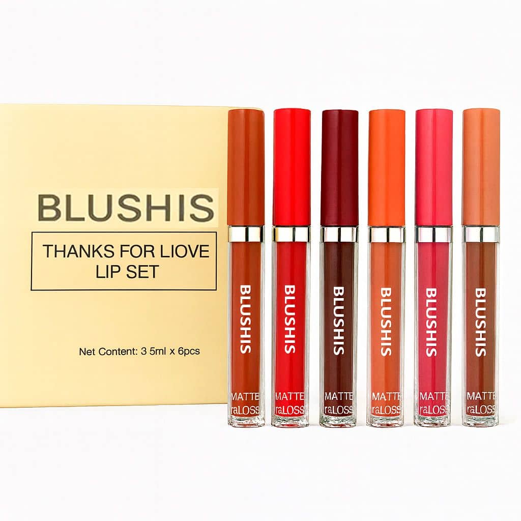 BLUSHIS Multi Matte Long Lasting Liquid Lipstick ( Pack of 6 )