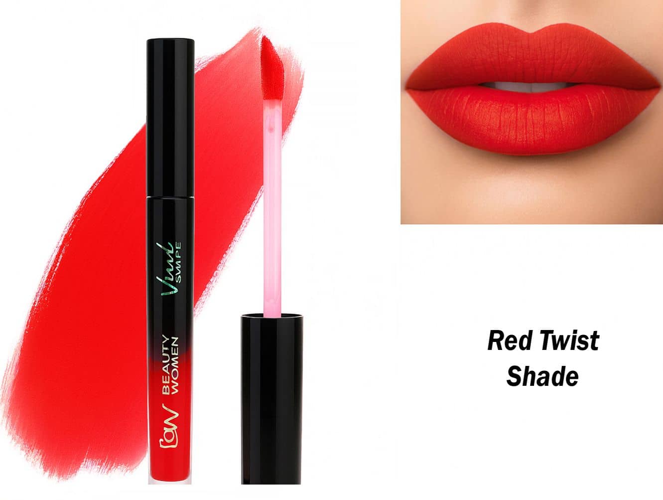 Beauty Women Red Matte Long Lasting Liquid Lipstick ( Pack of 1 )