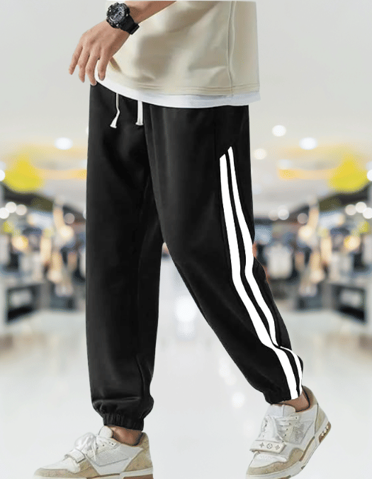 Casual Feel Black Polyester Men's Joggers ( Pack of 1 ) Casual Feel Black Polyester Men's Joggers ( Pack of 1 )