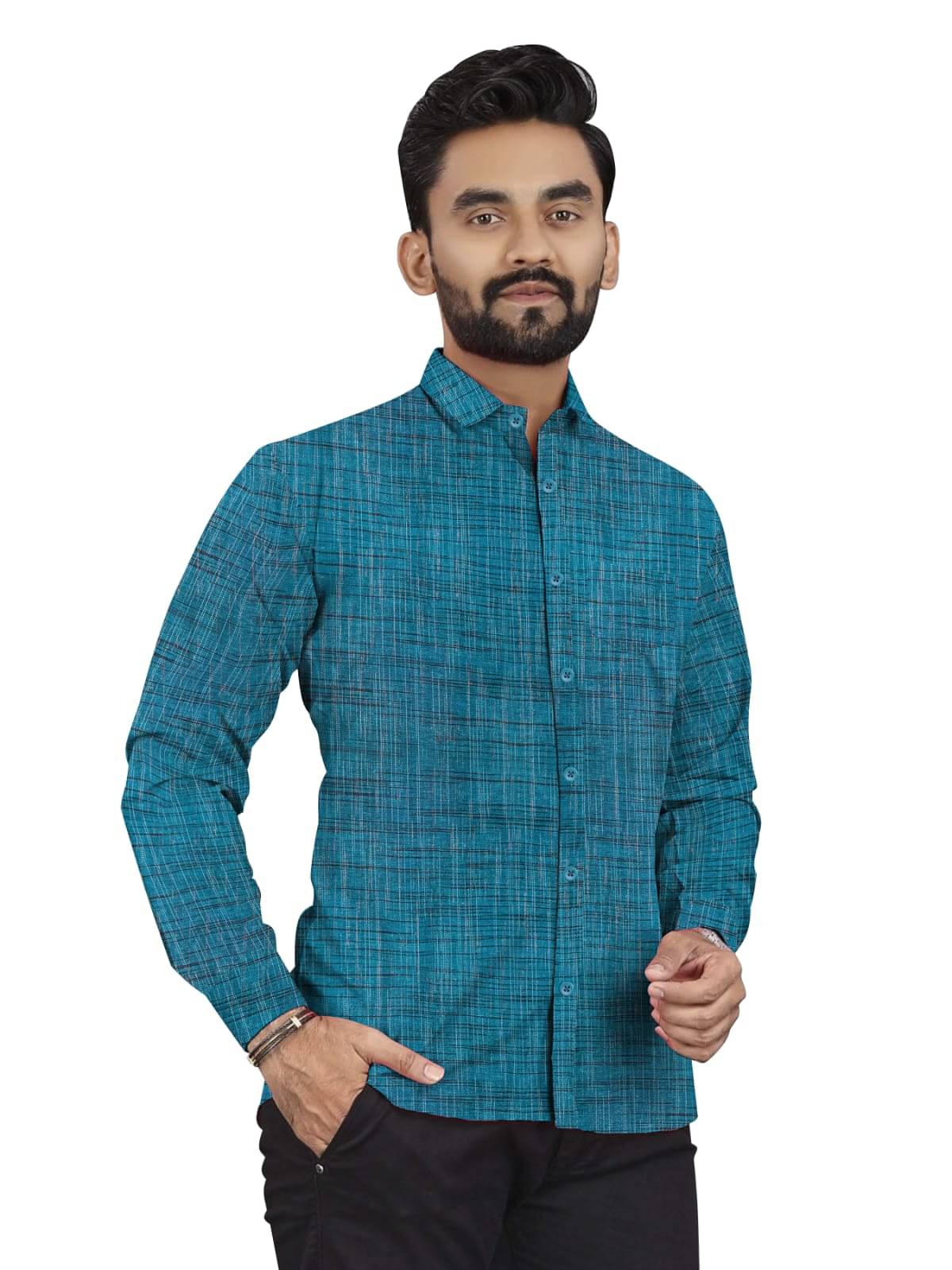 GEN X GALLERIA Cotton Blend Regular Fit Checks Half Sleeves Men's Casual Shirt - Blue ( Pack of 1 ) GEN X GALLERIA Cotton Blend Regular Fit Checks Half Sleeves Men's Casual Shirt - Blue ( Pack of 1 )