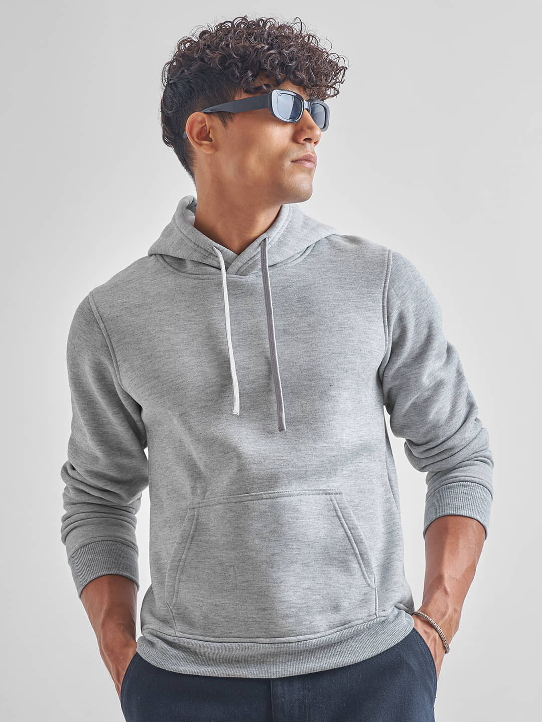 Highlander Polyester Hooded Men's Sweatshirt - Grey ( Pack of 1 )