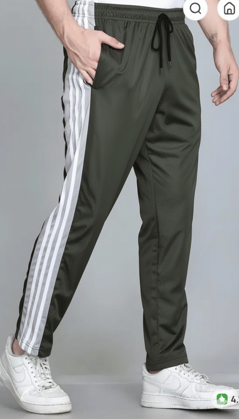 JORKK Olive Green Lycra Men's Trackpants ( Pack of 1 ) JORKK Olive Green Lycra Men's Trackpants ( Pack of 1 )