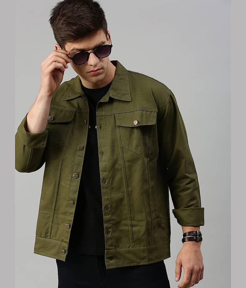 Kashian Denim Men's Denim Jacket - Black ( Pack of 1 ) - Jackets & Coats | Buy online on ZillyBuy