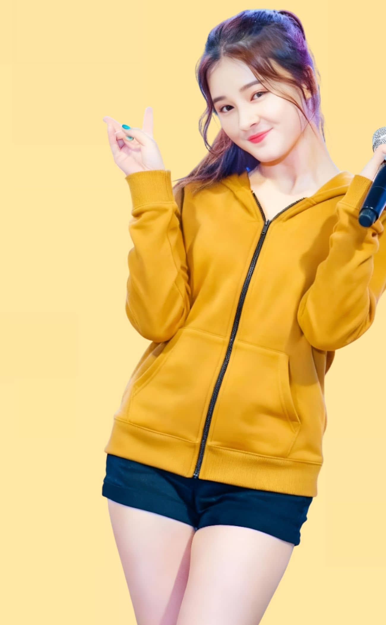 Kintu Parantu Women Hooded Fleece Jacket ( Yellow ) - Jackets & Coats | Buy online on ZillyBuy