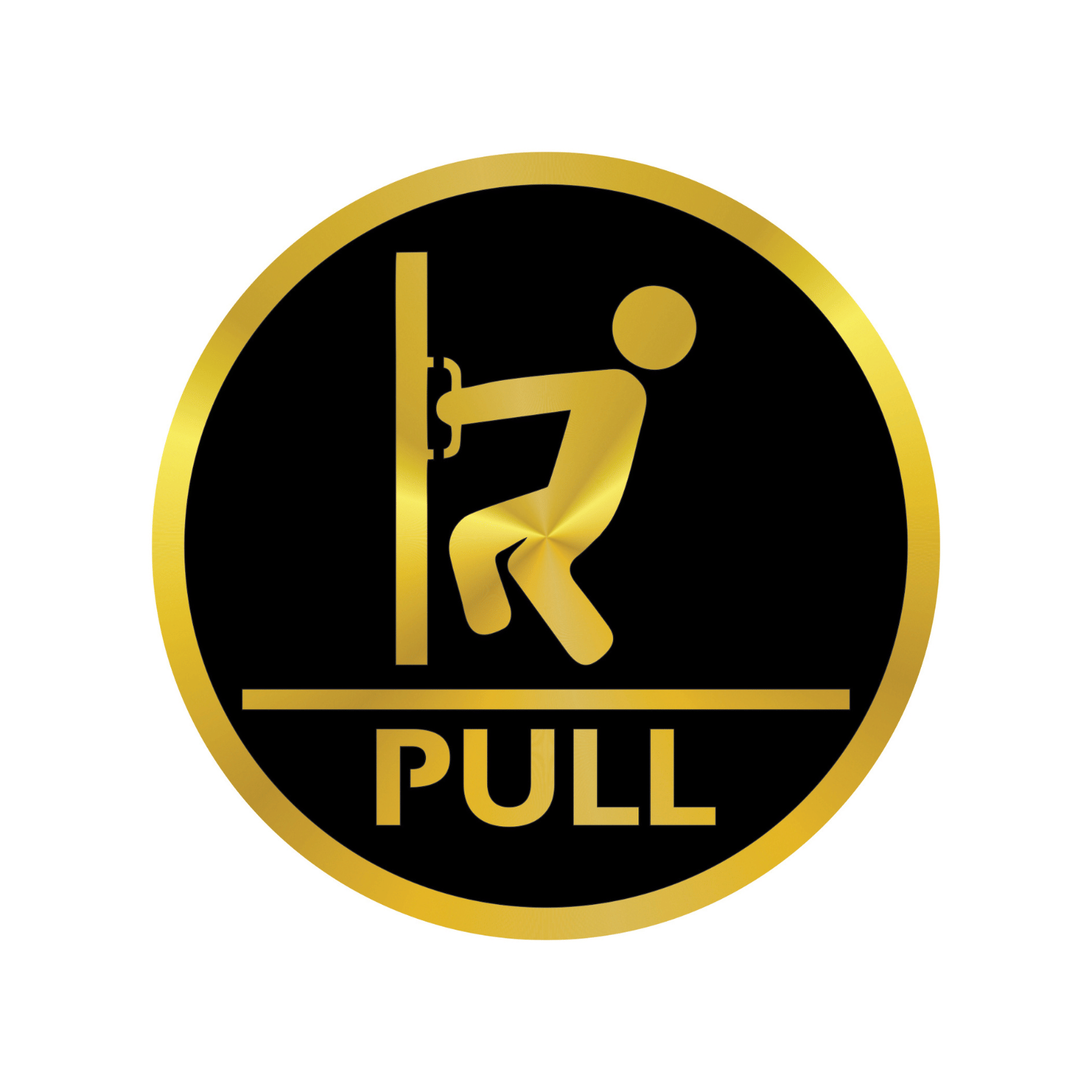     			Likvera premium “PULL” acrylic door sign board. Gold & black round design, 5mm thick, waterproof, durable & easy to install.