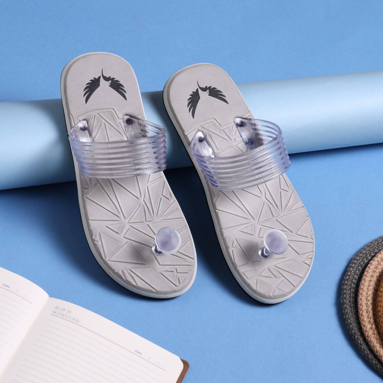     			Lite Hawks Light Grey Men's Daily Slipper