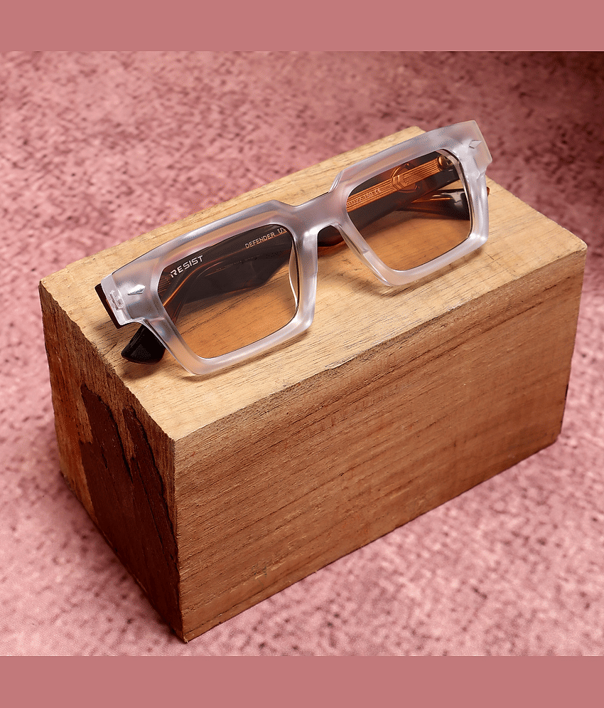 RESIST EYEWEAR White Rectangular Sunglasses ( Pack of 1 ) - Sunglasses | Buy online on ZillyBuy