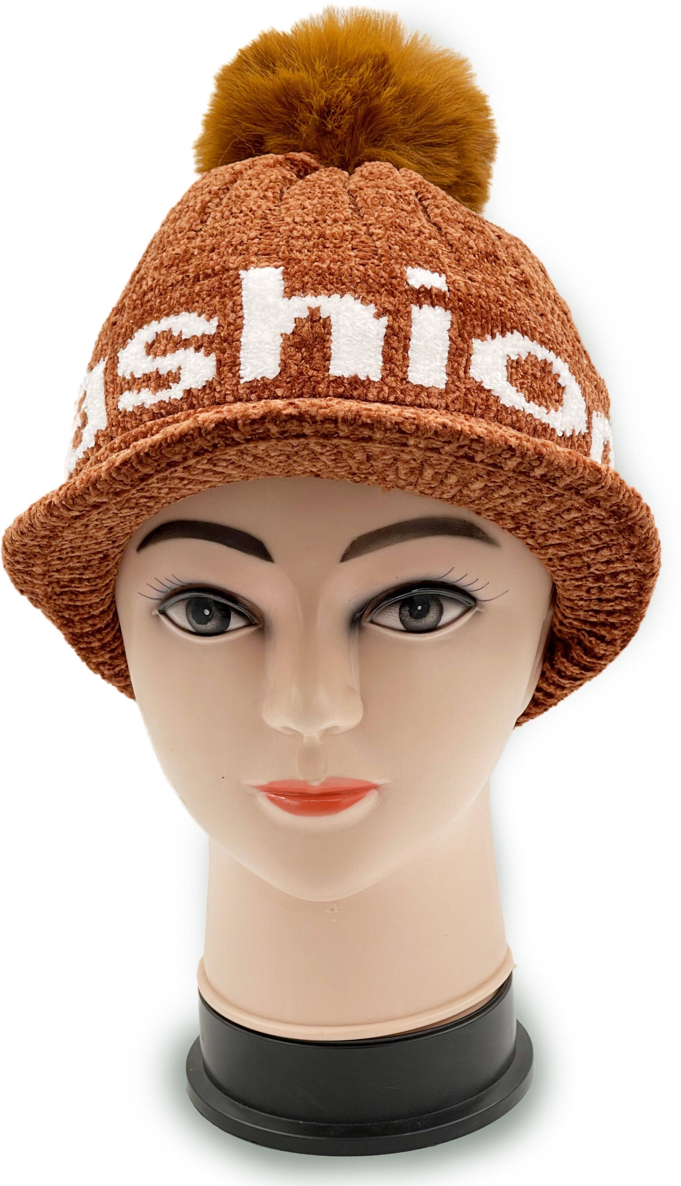 Rigzy Brown Woollen Women's Cap ( Pack of 1 ) Rigzy Brown Woollen Women's Cap ( Pack of 1 )