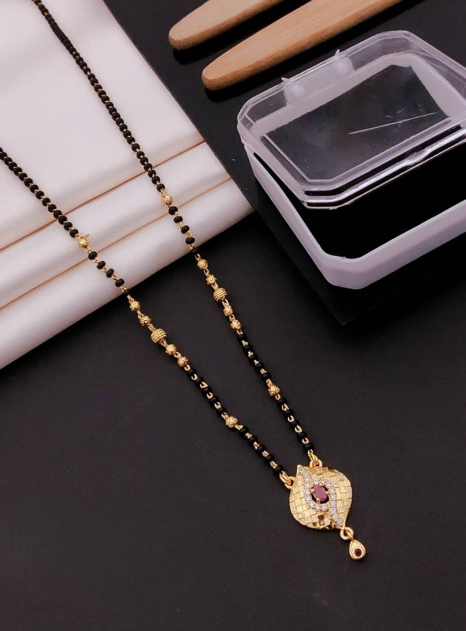 Shivay Fashion hub Golden Mangalsutra ( Pack of 1 ) Shivay Fashion hub Golden Mangalsutra ( Pack of 1 )