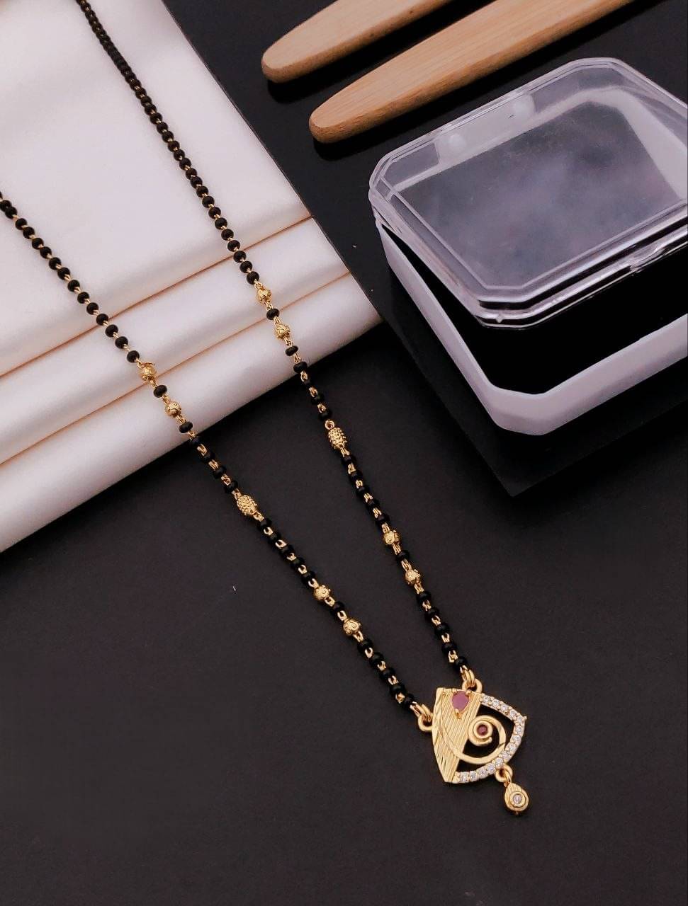 Shivay Fashion hub Golden Mangalsutra ( Pack of 1 ) Shivay Fashion hub Golden Mangalsutra ( Pack of 1 )