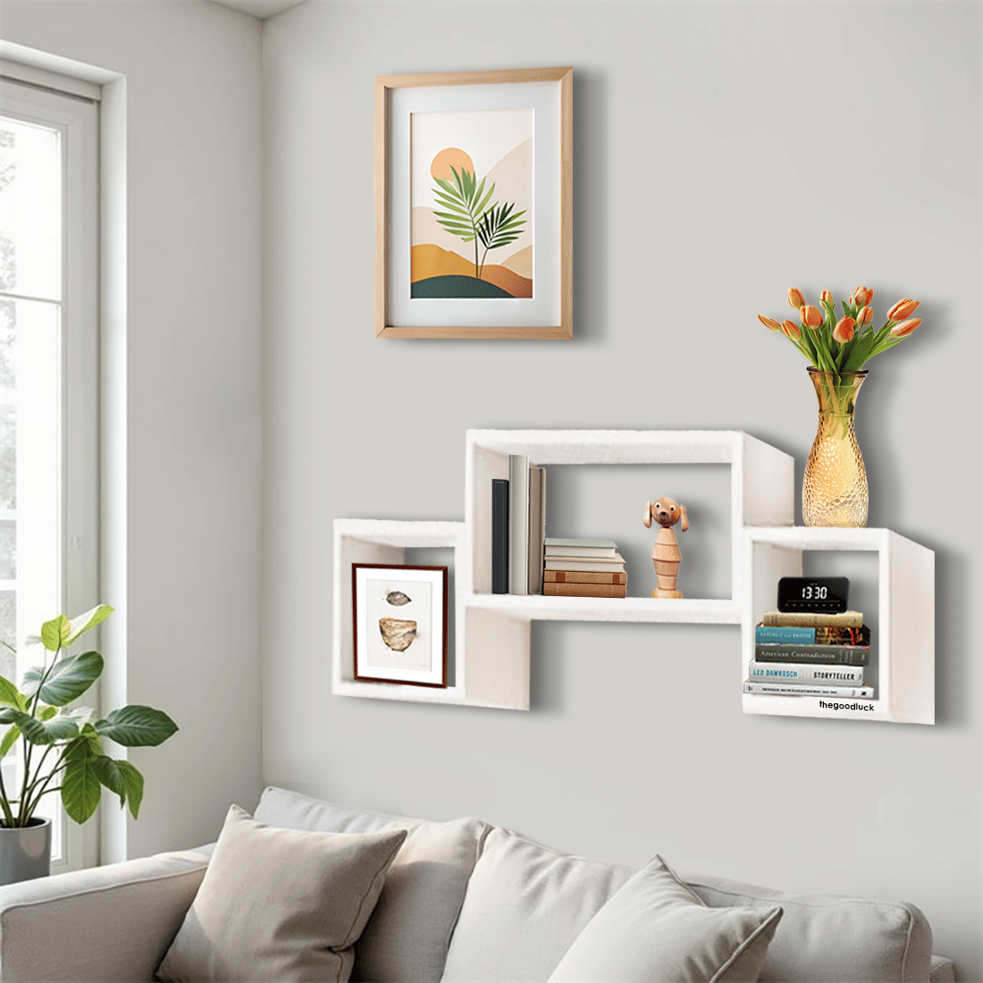     			Wall Shelf Wall-Mounted Wall Hanging Cabinet Wall Cabinet Bookshelf Shelves