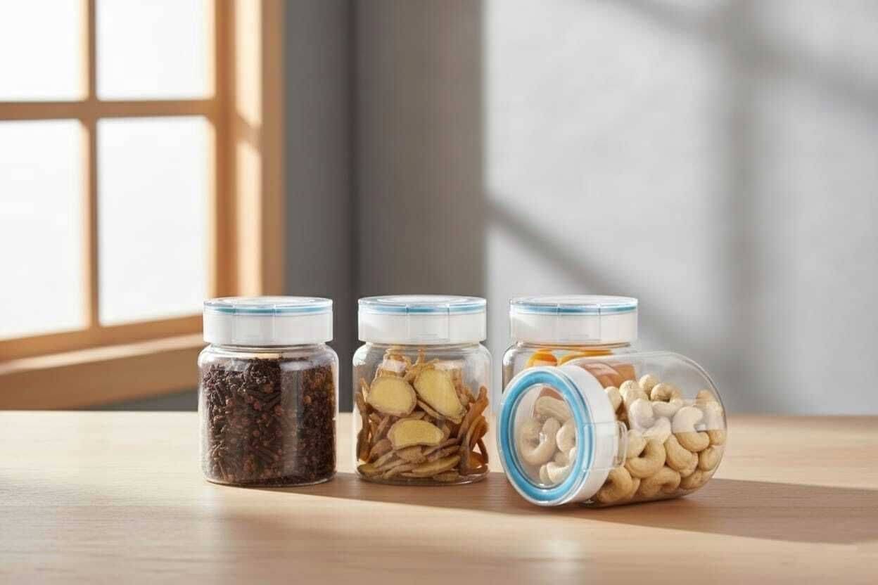     			swanoll Plastic Blue Dal Container ( Set of 4 )