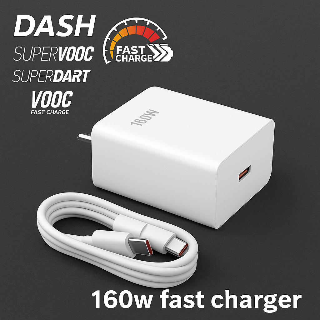 160W GaN Fast Charger | Universal Type-C Power Adapter with Smart Chip & Multi-Protection | Super Rapid Charging 160W GaN Fast Charger | Universal Type-C Power Adapter with Smart Chip & Multi-Protection | Super Rapid Charging