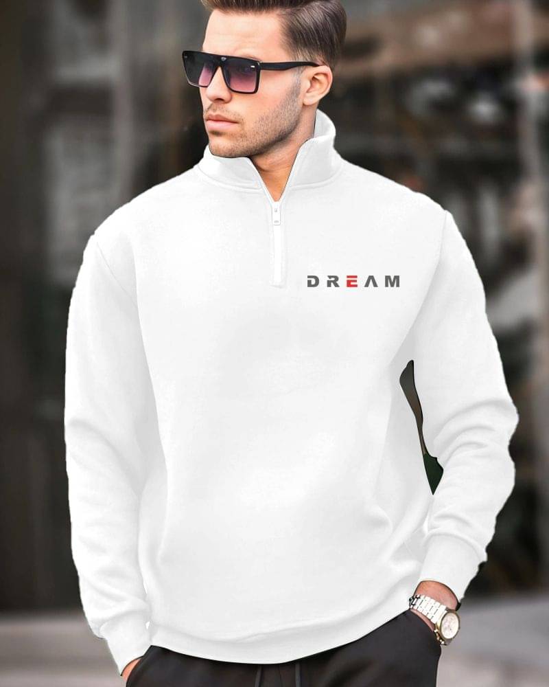    			Fast Colors Cotton Blend Fleece Hooded Men's Sweatshirt - White ( Pack of 1 )