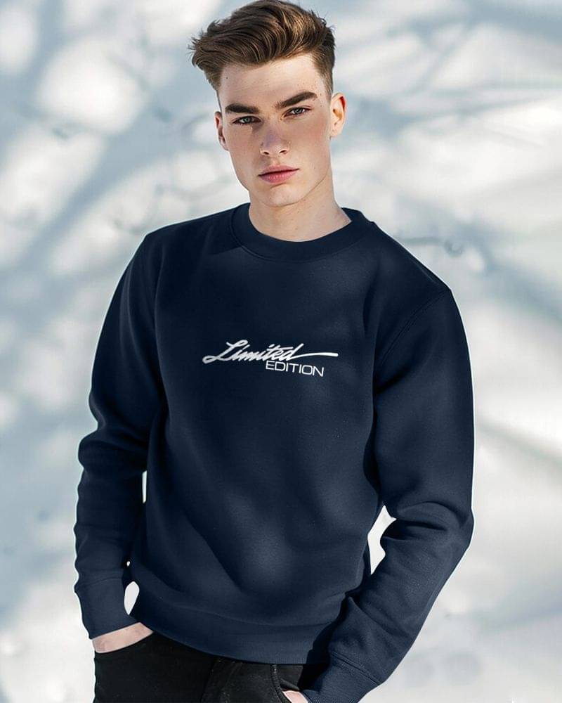 Fast Colors Cotton Blend Fleece Round Neck Men's Sweatshirt - Dark Blue ( Pack of 1 ) Fast Colors Cotton Blend Fleece Round Neck Men's Sweatshirt - Dark Blue ( Pack of 1 )