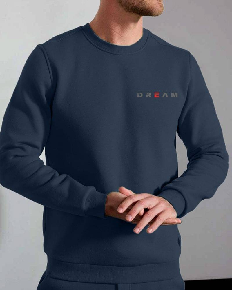 Fast Colors Cotton Blend Fleece Round Neck Men's Sweatshirt - Dark Blue ( Pack of 1 ) Fast Colors Cotton Blend Fleece Round Neck Men's Sweatshirt - Dark Blue ( Pack of 1 )