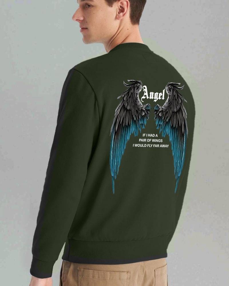 Fast Colors Cotton Blend Fleece Round Neck Men's Sweatshirt - Green ( Pack of 1 ) Fast Colors Cotton Blend Fleece Round Neck Men's Sweatshirt - Green ( Pack of 1 )