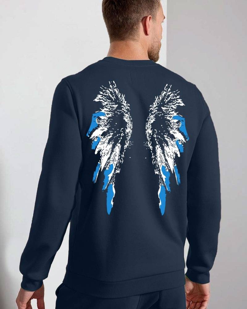 Fast Colors Cotton Blend Fleece Round Neck Men's Sweatshirt - Dark Blue ( Pack of 1 ) Fast Colors Cotton Blend Fleece Round Neck Men's Sweatshirt - Dark Blue ( Pack of 1 )