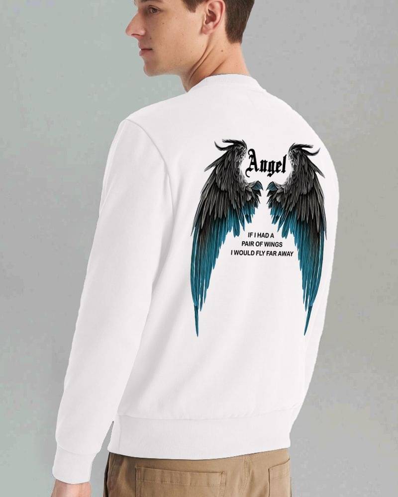 Fast Colors Cotton Blend Fleece Round Neck Men's Sweatshirt - White ( Pack of 1 ) Fast Colors Cotton Blend Fleece Round Neck Men's Sweatshirt - White ( Pack of 1 )