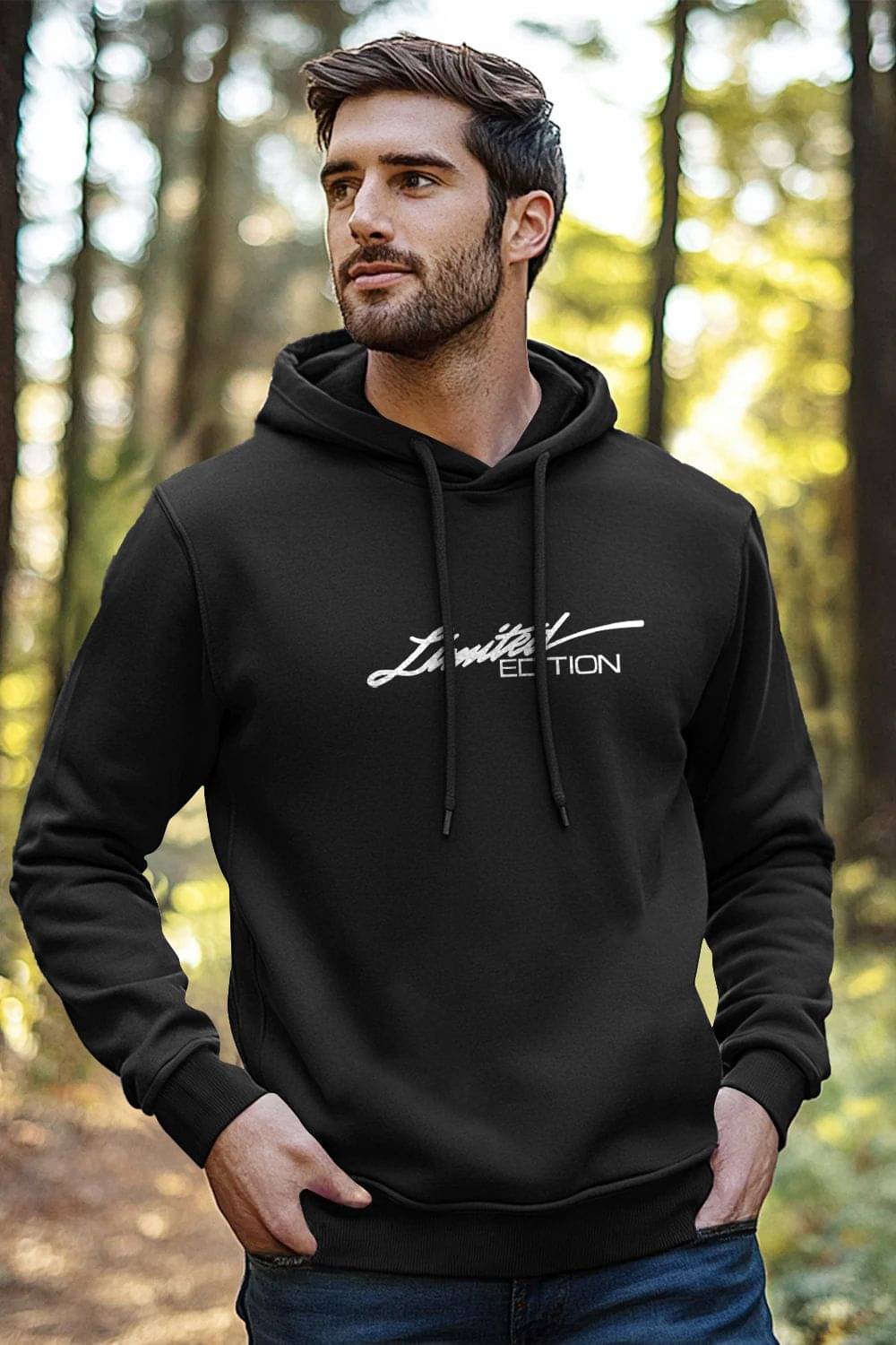     			Fast Colors Cotton Blend Fleece Hooded Men's Sweatshirt - Black ( Pack of 1 )