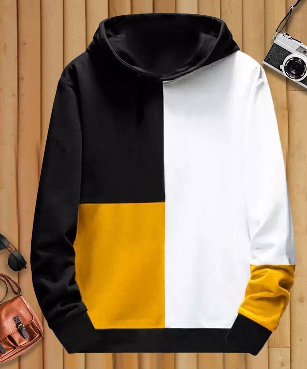     			Fast Colors Cotton Blend Hooded Men's Sweatshirt - Multicolor ( Pack of 1 )