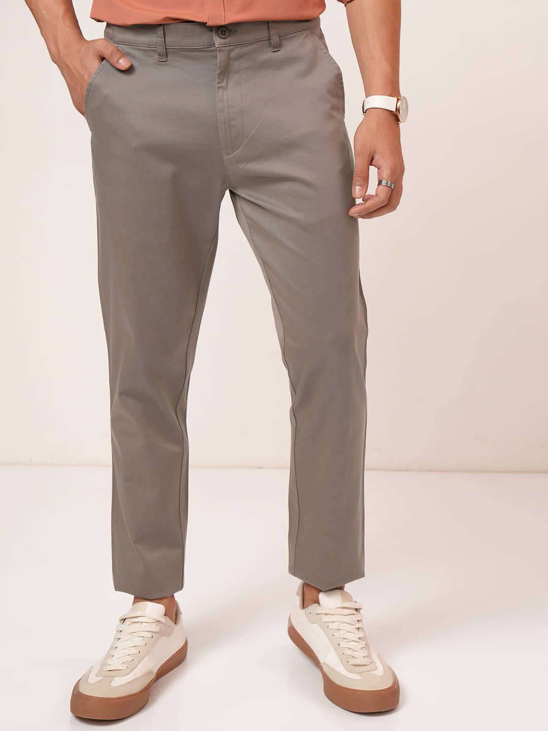 Highlander Tapered Men's Chinos - Brown ( Pack of 1 ) - Trousers | Buy online on ZillyBuy