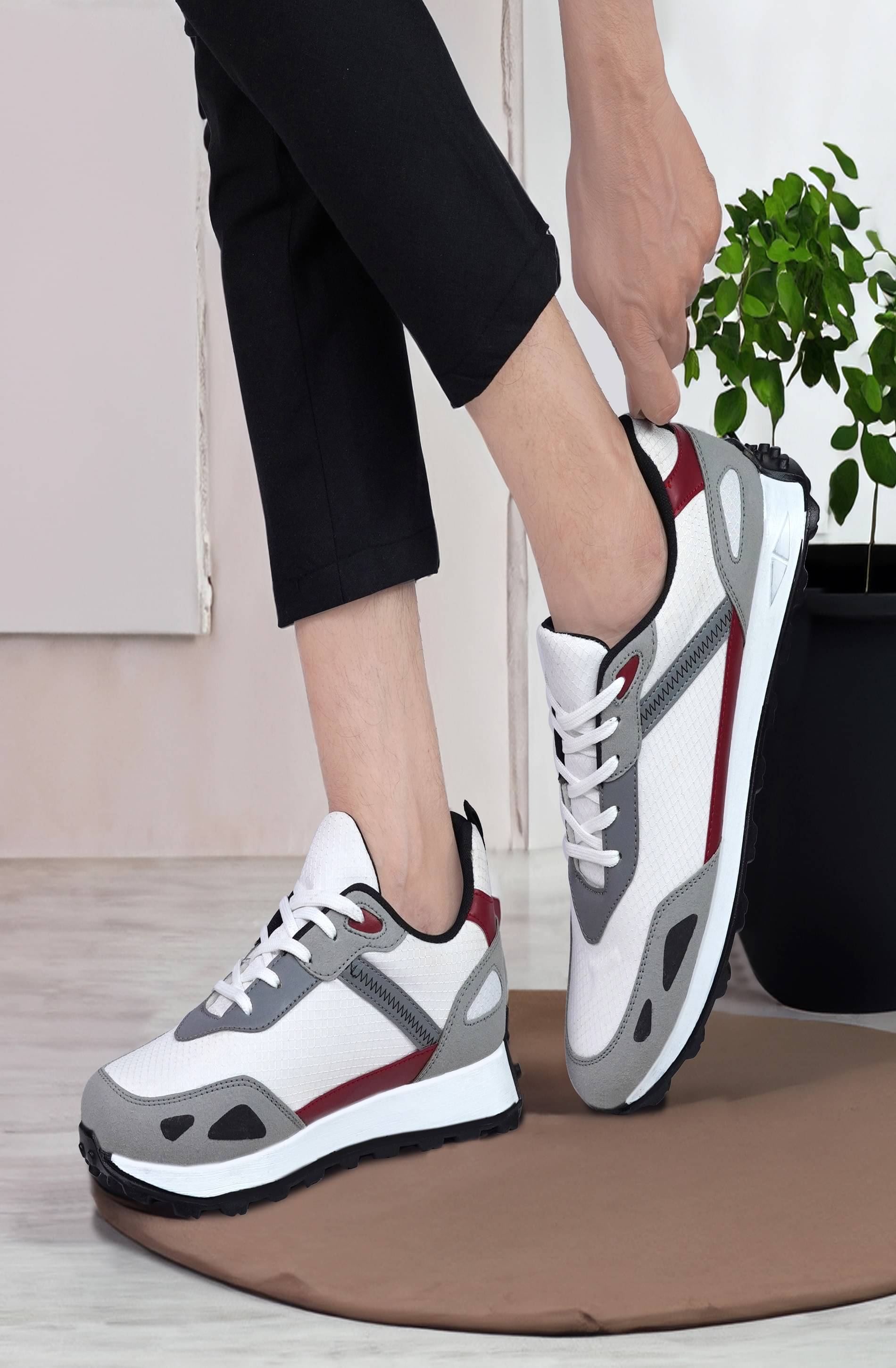     			LOFGREEN CASUAL SHOES Light Grey Men's Sneakers