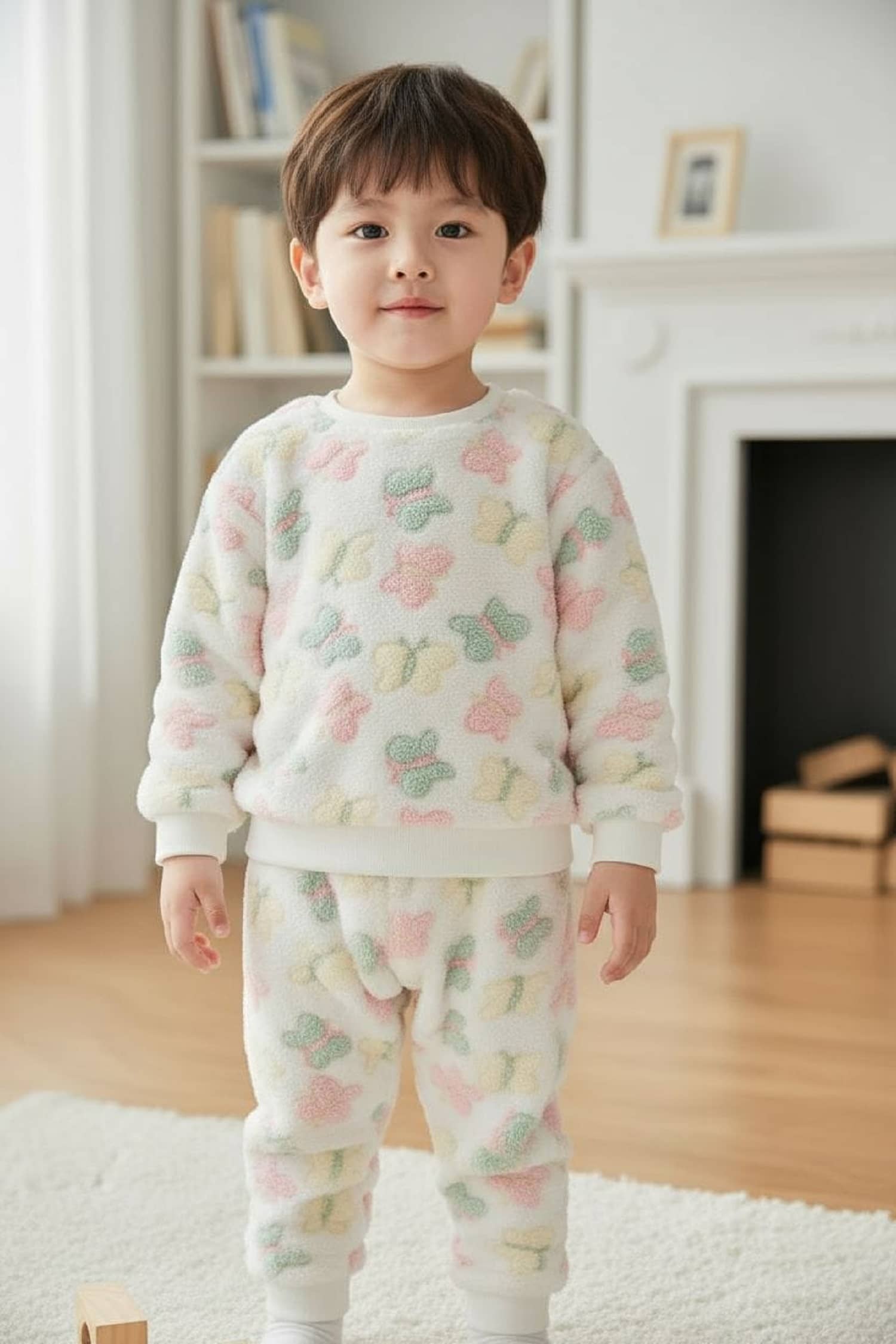 Mullick the designer Pack of 1 Boys Woollen Blend Sweater ( White )