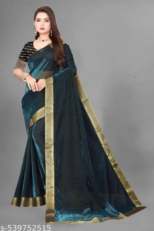 Rellaxa Waves Lycra Embellished Regular Saree With Unstitched Blouse Piece ( Light Green ) Rellaxa Waves Lycra Embellished Regular Saree With Unstitched Blouse Piece ( Light Green )