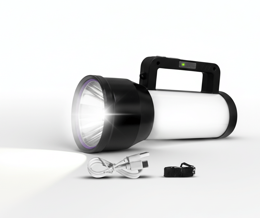 Sanjana Collections - Above 50W Rechargeable Flashlight Torch ( Pack of 1 ) Sanjana Collections - Above 50W Rechargeable Flashlight Torch ( Pack of 1 )