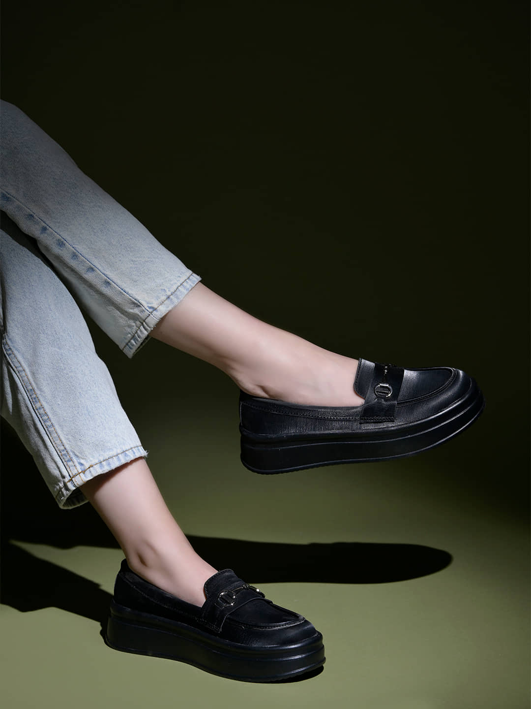 Shoetopia Black Women's Loafers - Casual Shoes | Buy online on ZillyBuy