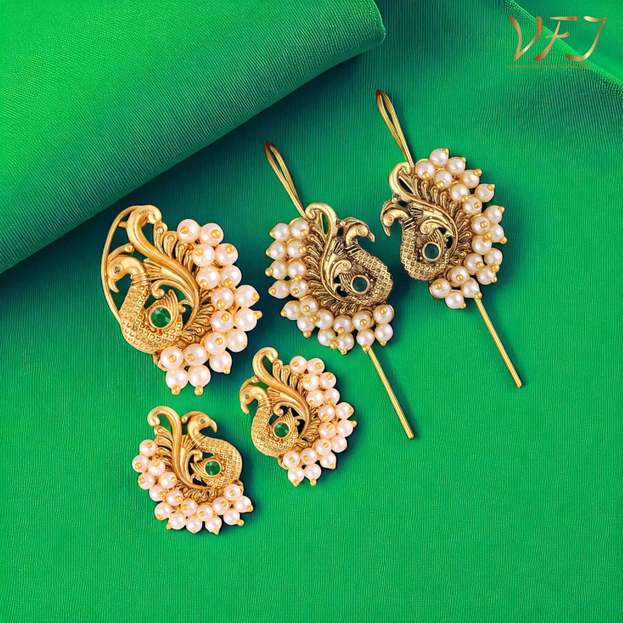 Vighnaharta Golden EarCuff Earrings ( Pack of 1 ) - Earrings | Buy online on ZillyBuy