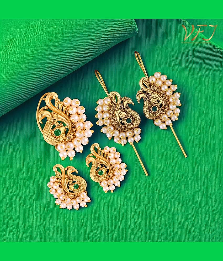 Vighnaharta Golden EarCuff Earrings ( Pack of 1 ) - Earrings | Buy online on ZillyBuy