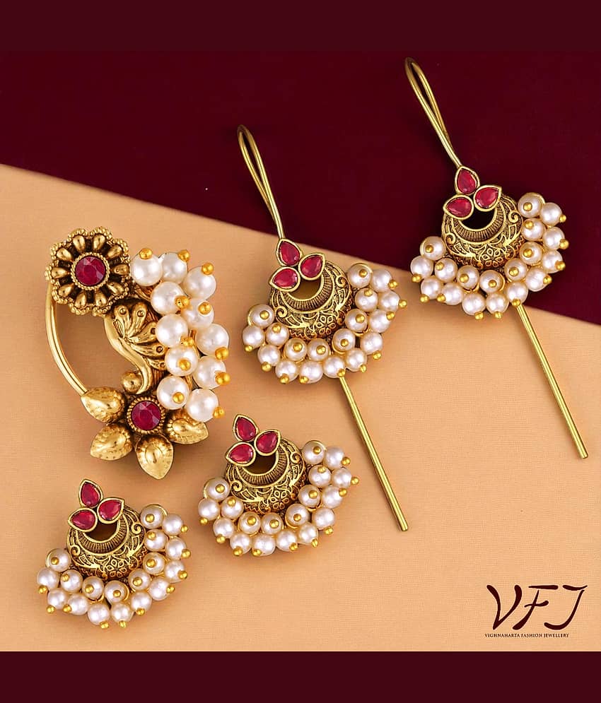 Vighnaharta Golden EarCuff Earrings ( Pack of 1 ) - Earrings | Buy online on ZillyBuy