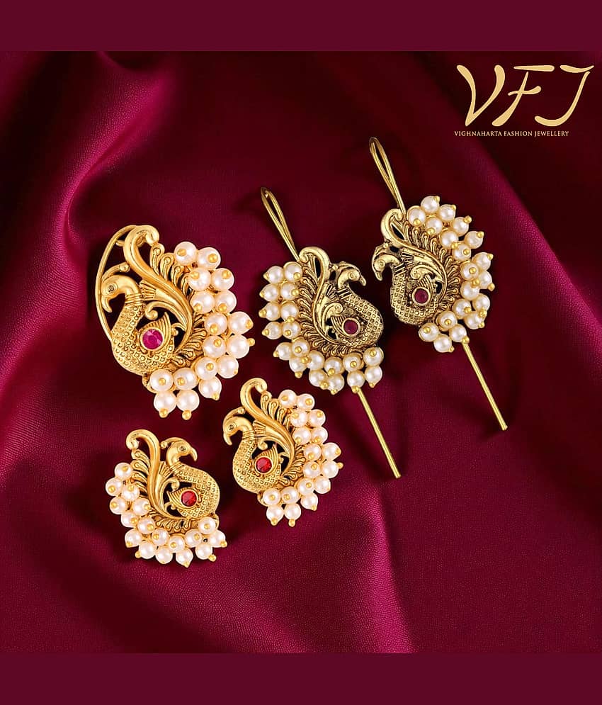 Vighnaharta Golden EarCuff Earrings ( Pack of 1 ) - Earrings | Buy online on ZillyBuy