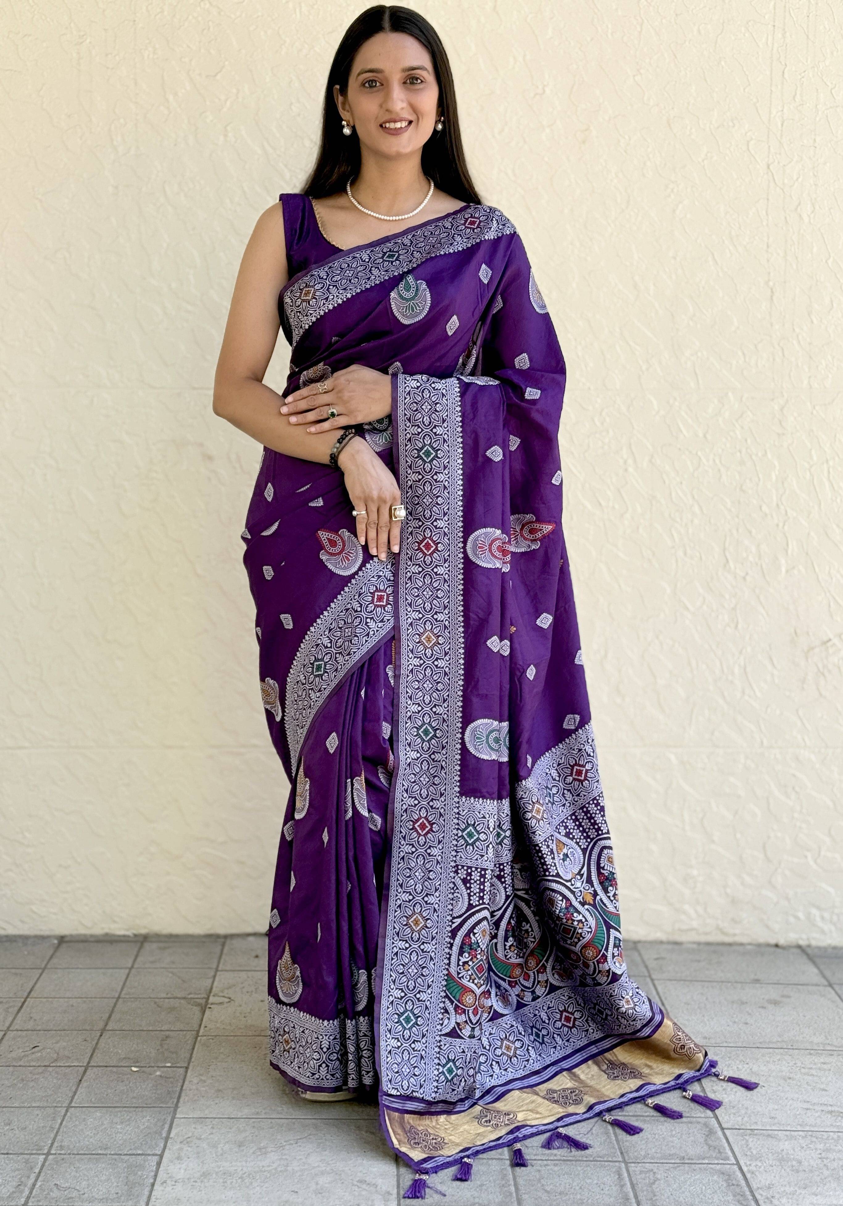 dravya womens Jacquard Printed Banarasi saree With Unstitched Blouse Piece ( Red ) dravya womens Jacquard Printed Banarasi saree With Unstitched Blouse Piece ( Red )