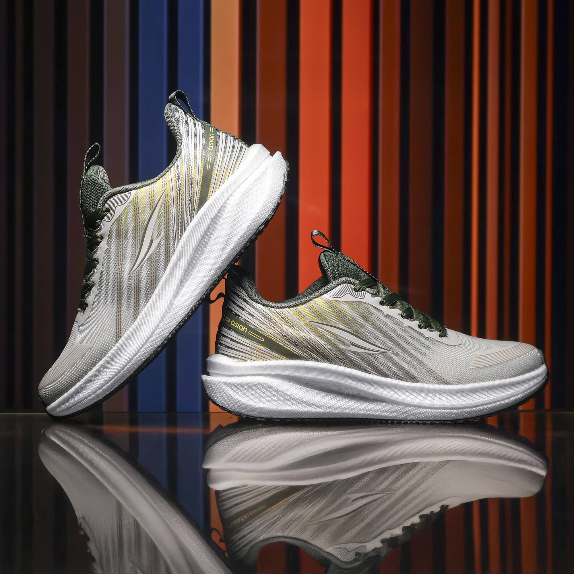 ASIAN HYPERCUSHION-05 White Men's Sports Running Shoes - Sports Shoes | Buy online on ZillyBuy