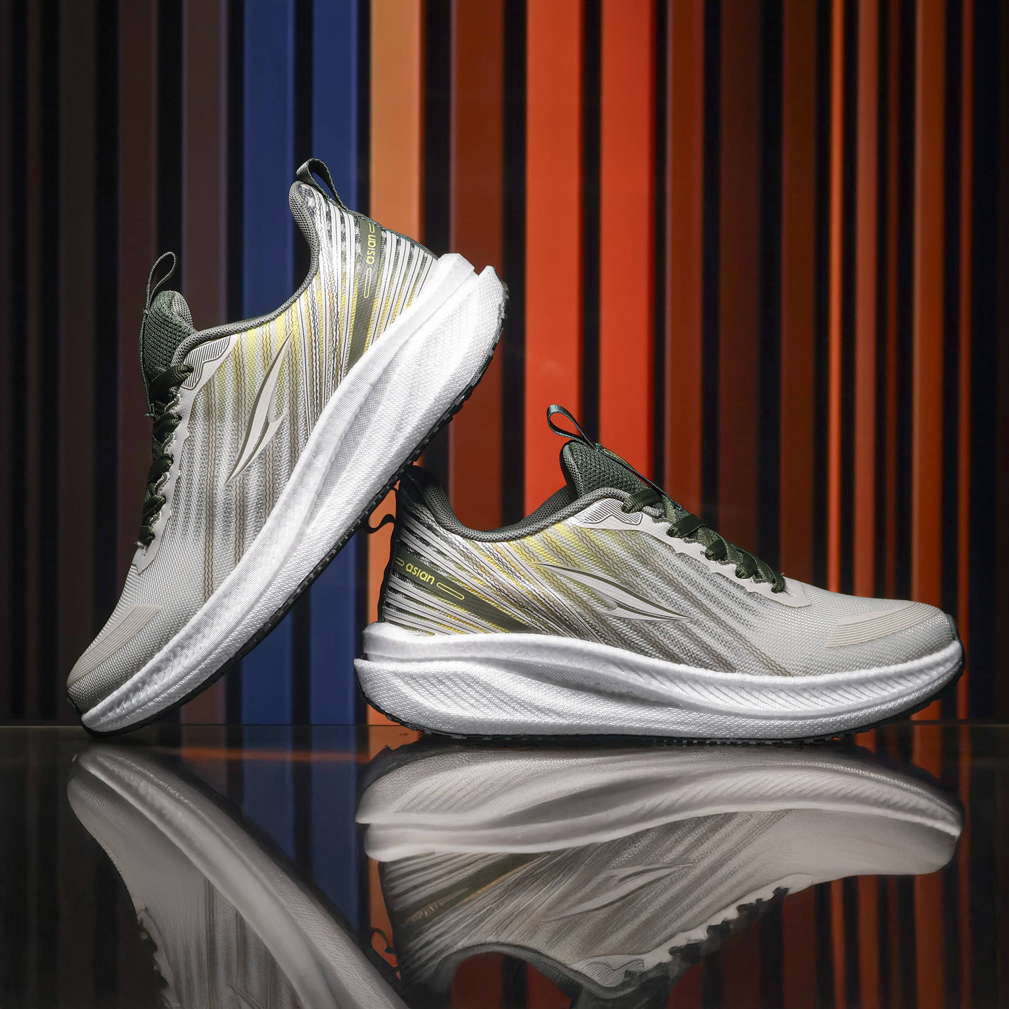 ASIAN HYPERCUSHION-05 Beige Men's Sports Running Shoes ASIAN HYPERCUSHION-05 Beige Men's Sports Running Shoes