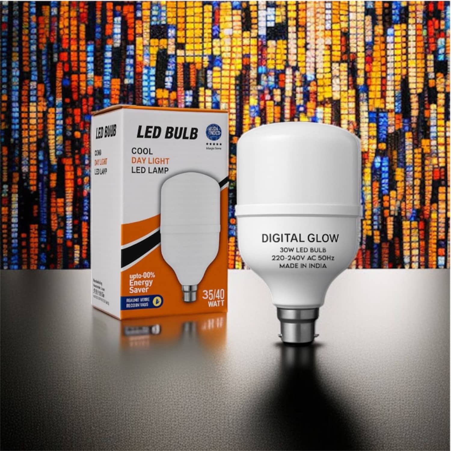 Digital glow 30W Cool Day Light LED Bulb ( Single Pack )