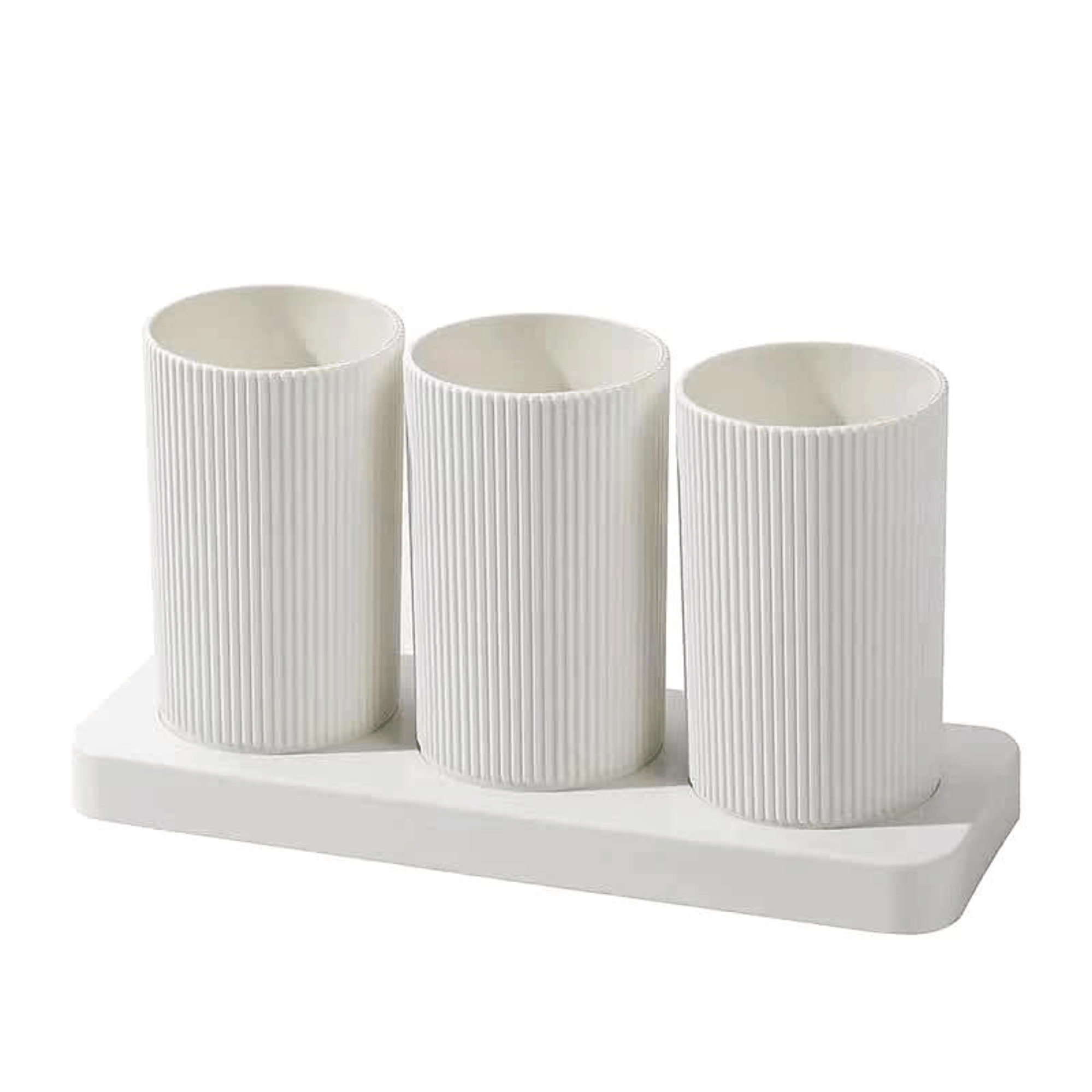     			MAGICSPOON Plastic Cutlery Holder White ( Pack of 1 )