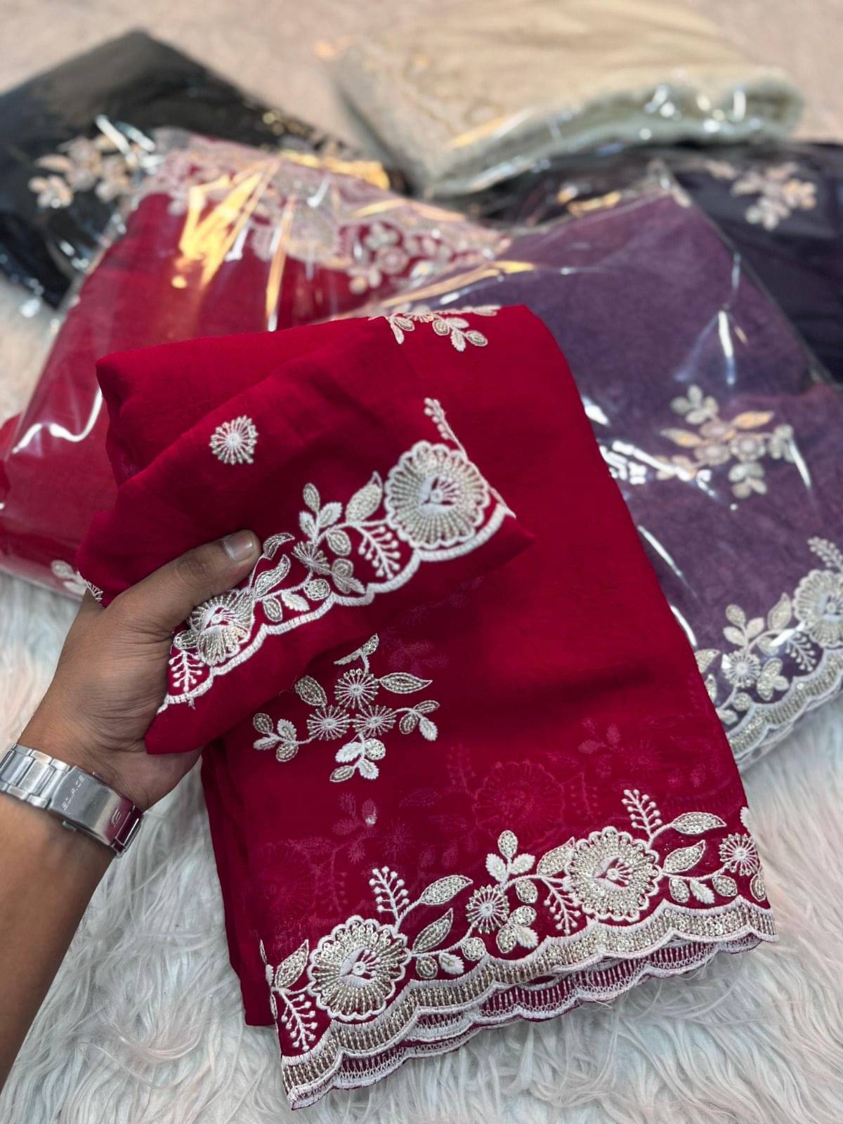 SHREE SHYAM CREATION Art Silk Embroidered Bhagalpuri Saree With Unstitched Blouse Piece ( Pink ) SHREE SHYAM CREATION Art Silk Embroidered Bhagalpuri Saree With Unstitched Blouse Piece ( Pink )