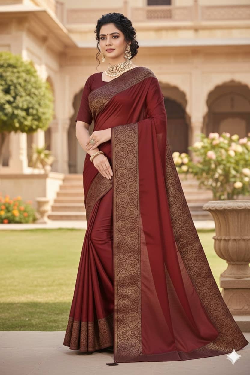 Today Deal Georgette Printed Regular Saree With Unstitched Blouse Piece ( Green ) - Sarees | Buy online on ZillyBuy