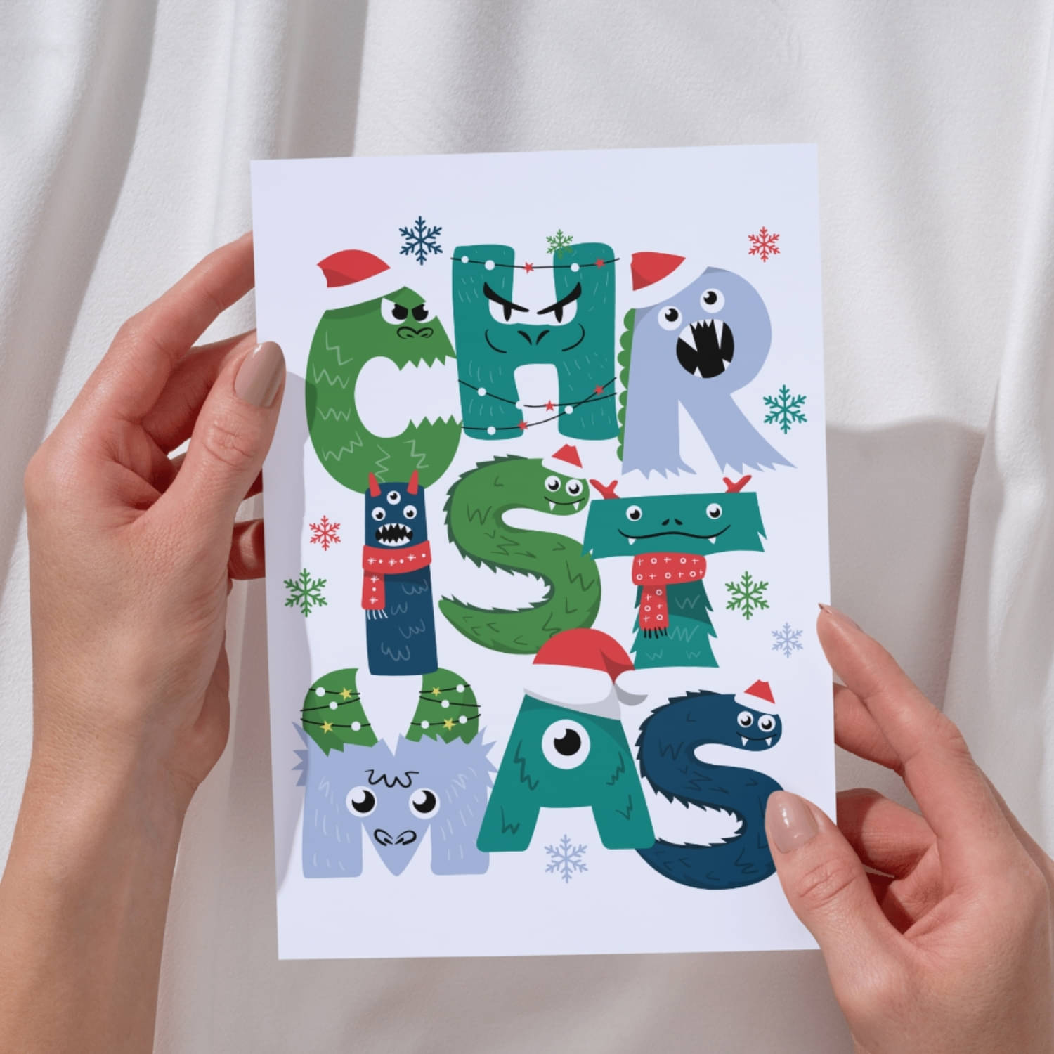     			Half Engineer Gifts - HE Merry Christmas Theme Printed Greeting Card | Holiday Wishes Card for Friends, Brother, Sister, Son, Daughter, Boyfriend, Girlfriend, Husband, Wife, Office & School Gift Exchange